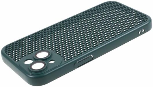 Apple iPhone 15 Hoesje Honingraat Back Cover Groen afbeelding 4