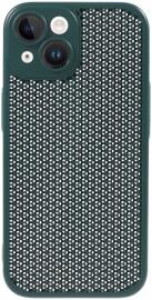 Apple iPhone 15 Hoesje Honingraat Back Cover Groen