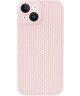 Apple iPhone 15 Hoesje Honingraat Back Cover Roze