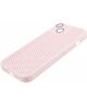 Apple iPhone 15 Hoesje Honingraat Back Cover Roze