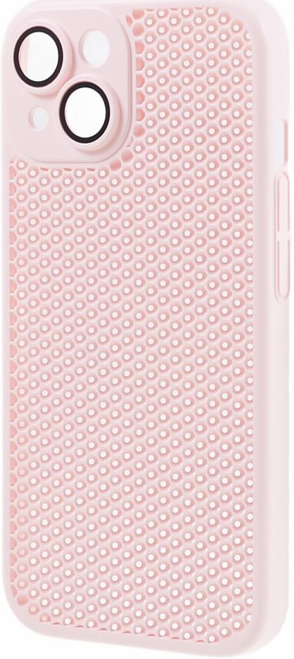 Apple iPhone 15 Hoesje Honingraat Back Cover Roze afbeelding 3