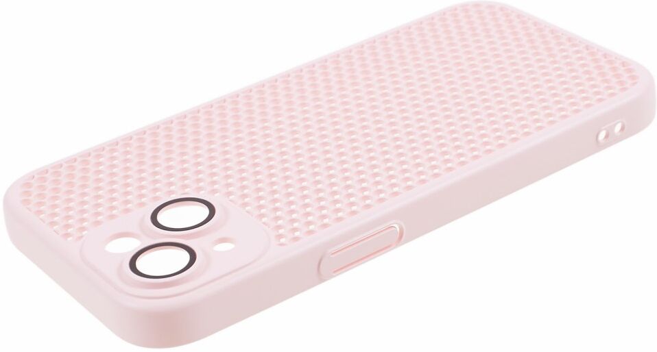 Apple iPhone 15 Hoesje Honingraat Back Cover Roze afbeelding 4