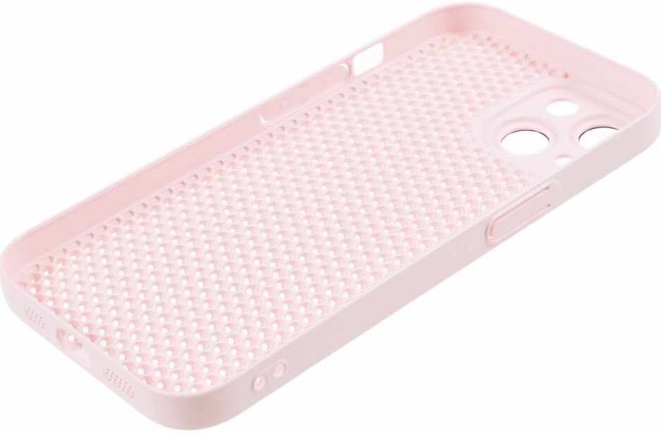 Apple iPhone 15 Hoesje Honingraat Back Cover Roze afbeelding 7