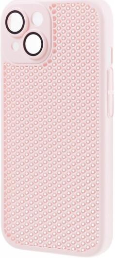 Apple iPhone 15 Hoesje Honingraat Back Cover Roze afbeelding 3