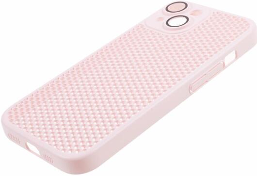 Apple iPhone 15 Hoesje Honingraat Back Cover Roze afbeelding 6
