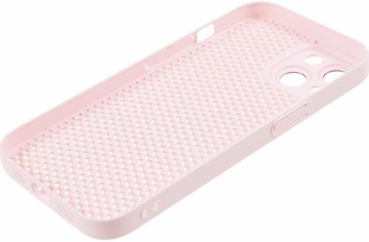 Apple iPhone 15 Hoesje Honingraat Back Cover Roze afbeelding 7