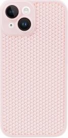 Apple iPhone 15 Hoesje Honingraat Back Cover Roze