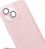 Apple iPhone 15 Hoesje Honingraat Back Cover Roze afbeelding 2