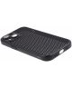 Apple iPhone 15 Plus Hoesje Honingraat Back Cover Zwart