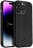 Apple iPhone 15 Pro Max Hoesje Honingraat Back Cover Zwart