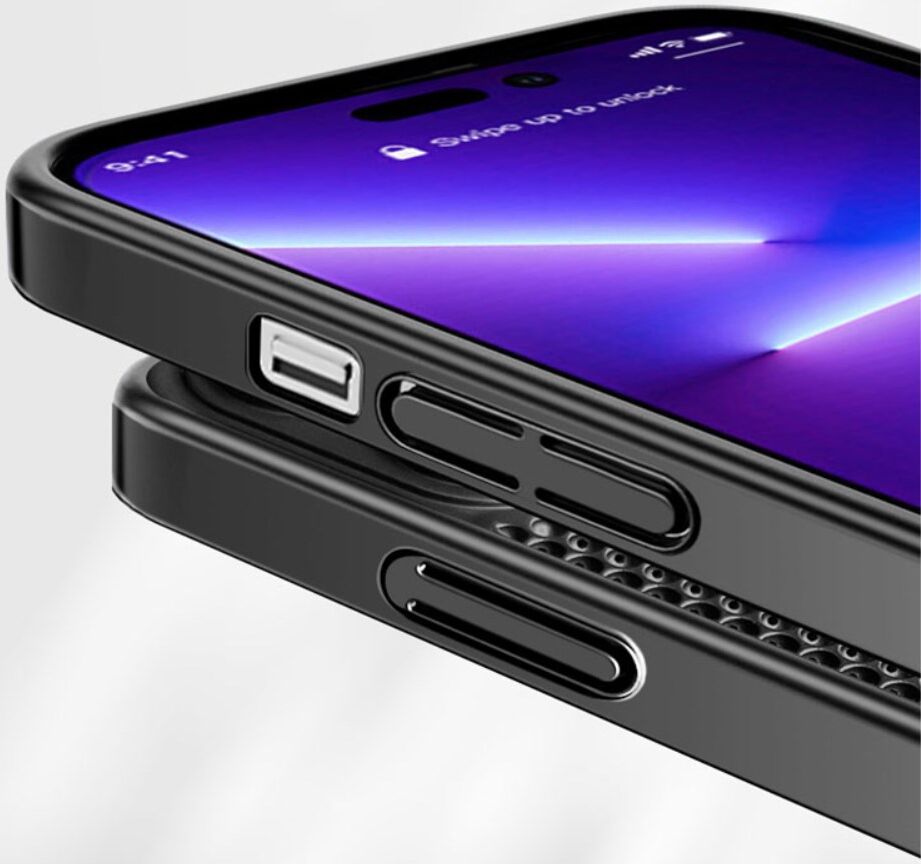 Apple iPhone 15 Pro Max Hoesje Honingraat Back Cover Lichtblauw afbeelding 4
