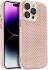 Apple iPhone 15 Pro Max Hoesje Honingraat Back Cover Roze