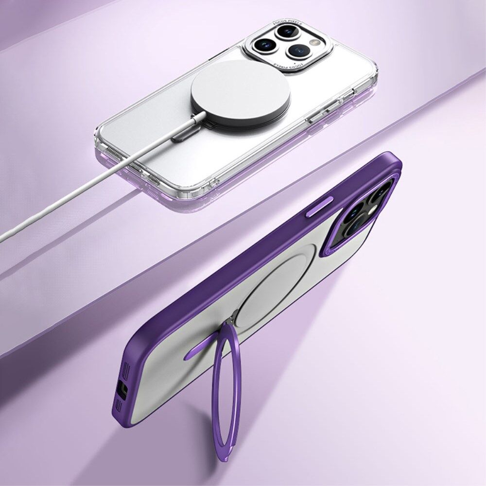 Apple iPhone 15 Pro Hoesje met MagSafe Kickstand Zwart afbeelding 3