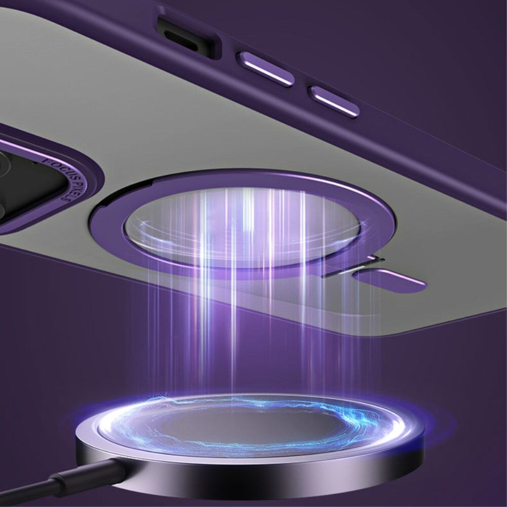 Apple iPhone 15 Pro Hoesje met MagSafe Kickstand Zwart afbeelding 6