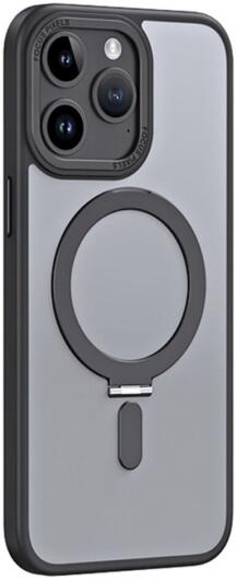Apple iPhone 15 Pro Hoesje met MagSafe Kickstand Zwart afbeelding 1