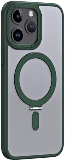 Apple iPhone 15 Pro Hoesje met MagSafe Kickstand Groen afbeelding 1