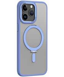 Apple iPhone 15 Pro Hoesje met MagSafe Kickstand Blauw