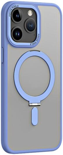 Apple iPhone 15 Pro Hoesje met MagSafe Kickstand Blauw afbeelding 1