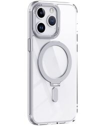 Apple iPhone 15 Pro Hoesje met MagSafe Kickstand Transparant