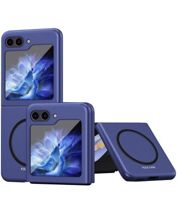 Samsung Galaxy Z Flip 5 Hoesje met MagSafe Back Cover Blauw Hoesjes