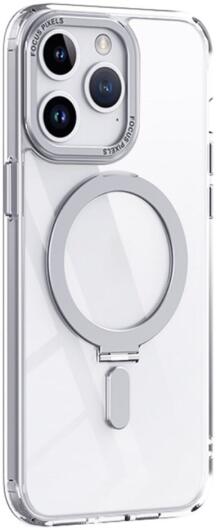Apple iPhone 15 Pro Max Hoesje met MagSafe Kickstand Transparant afbeelding 1