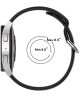 Universeel Smartwatch 20MM Bandje - Siliconen - Gespsluiting - Zwart Grijs