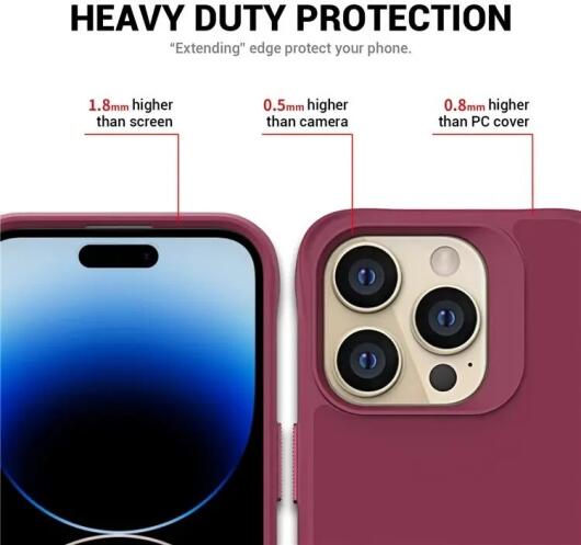 Apple iPhone 15 Pro Hoesje Metalen Kickstand Back Cover Rood afbeelding 4