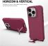 Apple iPhone 15 Pro Hoesje Metalen Kickstand Back Cover Rood afbeelding 5