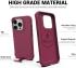Apple iPhone 15 Pro Hoesje Metalen Kickstand Back Cover Rood afbeelding 8