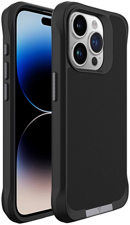 Apple iPhone 15 Pro Max Hoesje Metalen Kickstand Back Cover Zwart afbeelding 12