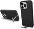 Apple iPhone 15 Pro Max Hoesje Metalen Kickstand Back Cover Zwart afbeelding 1