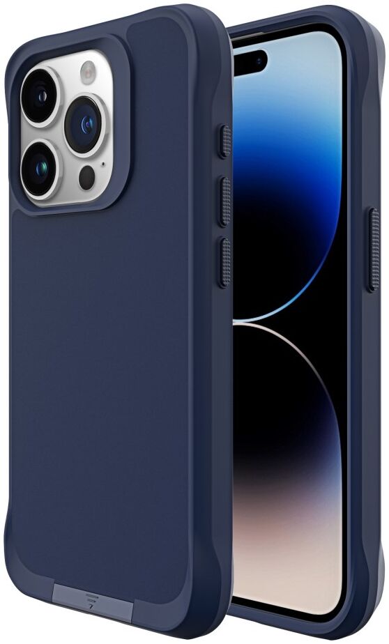 Apple iPhone 15 Pro Max Hoesje Metalen Kickstand Back Cover Blauw afbeelding 11