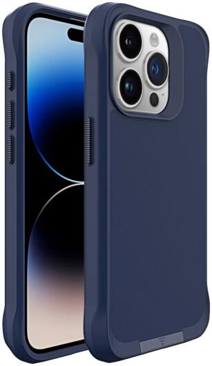Apple iPhone 15 Pro Max Hoesje Metalen Kickstand Back Cover Blauw afbeelding 12