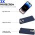 Apple iPhone 15 Pro Max Hoesje Metalen Kickstand Back Cover Blauw afbeelding 4