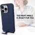 Apple iPhone 15 Pro Max Hoesje Metalen Kickstand Back Cover Blauw afbeelding 5