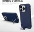 Apple iPhone 15 Pro Max Hoesje Metalen Kickstand Back Cover Blauw afbeelding 7