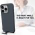 Apple iPhone 15 Pro Max Hoesje Metalen Kickstand Back Cover Grijs afbeelding 5