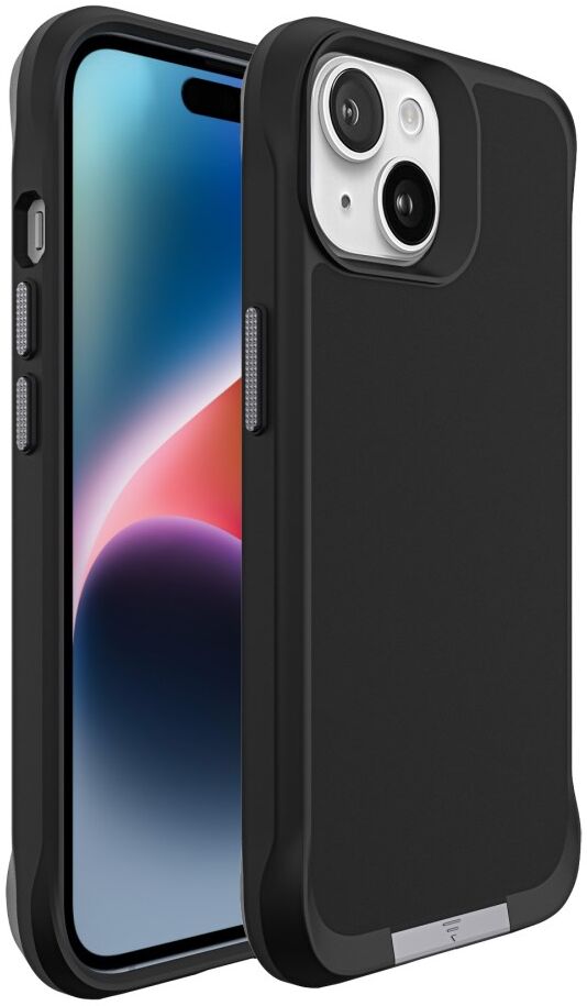 Apple iPhone 15 Plus Hoesje Metalen Kickstand Back Cover Zwart afbeelding 12