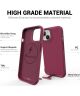 Apple iPhone 15 Plus Hoesje Metalen Kickstand Back Cover Rood