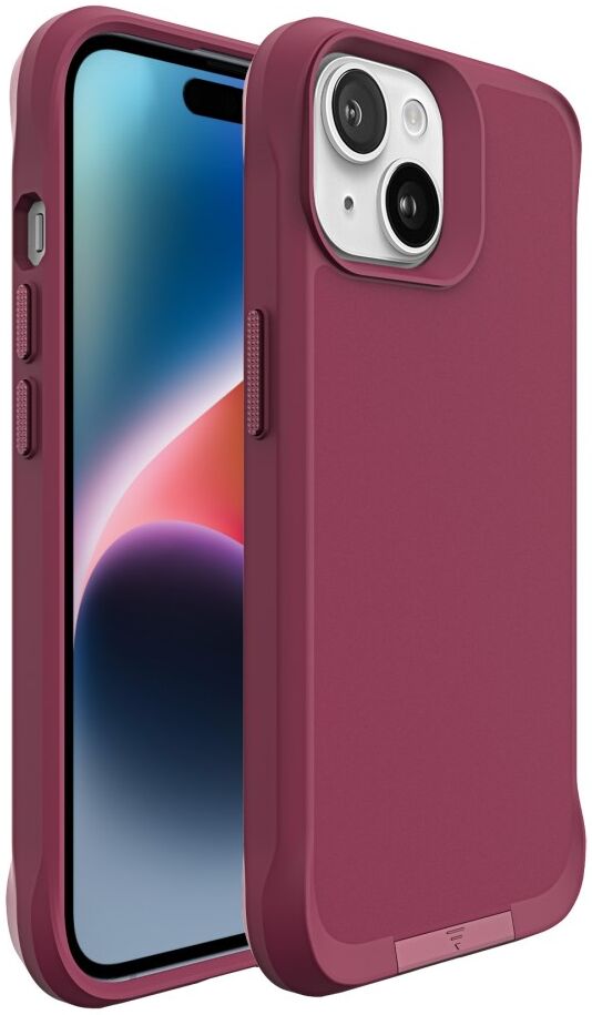 Apple iPhone 15 Plus Hoesje Metalen Kickstand Back Cover Rood afbeelding 12