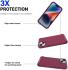 Apple iPhone 15 Plus Hoesje Metalen Kickstand Back Cover Rood afbeelding 4