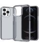 Apple iPhone 15 Pro Hoesje TPU Back Cover Grijs Transparant