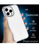 Apple iPhone 15 Pro Hoesje TPU Back Cover Grijs Transparant