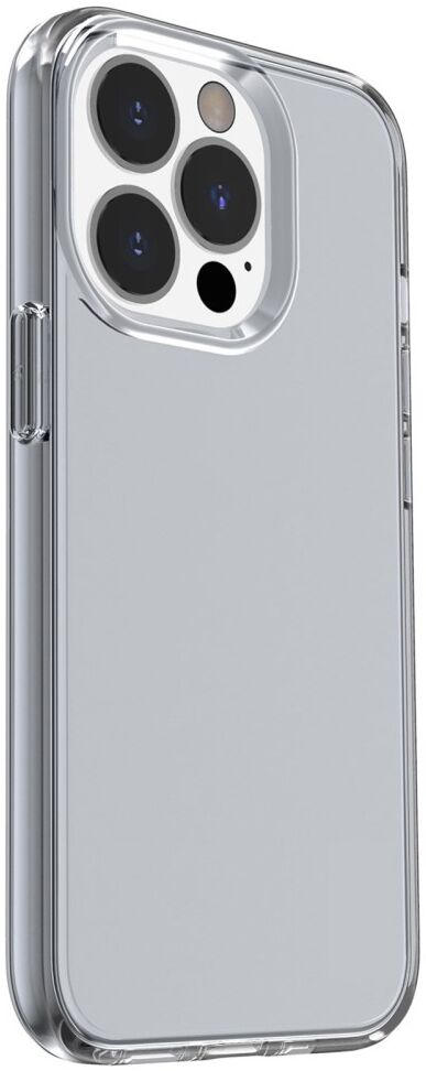 Apple iPhone 15 Pro Hoesje TPU Back Cover Grijs Transparant afbeelding 4