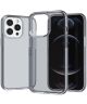 Apple iPhone 15 Pro Max Hoesje TPU Back Cover Grijs Transparant