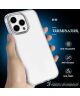 Apple iPhone 15 Pro Max Hoesje TPU Back Cover Grijs Transparant