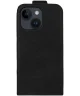 Rosso Element Apple iPhone 15 Hoesje Verticale Flip Case Zwart