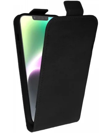 Rosso Element Apple iPhone 15 Pro Max Hoesje Verticale Flip Case Zwart Hoesjes
