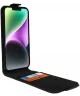 Rosso Element Apple iPhone 15 Pro Max Hoesje Verticale Flip Case Zwart