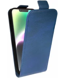 Rosso Element Apple iPhone 15 Hoesje Verticale Flip Case Blauw